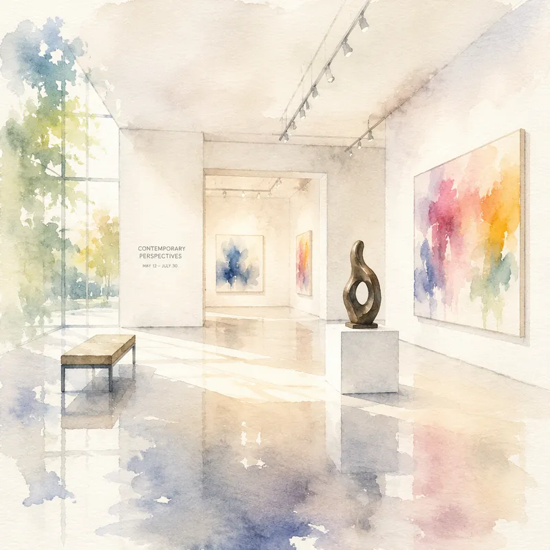 Moderni taidegalleria tai näyttelytila