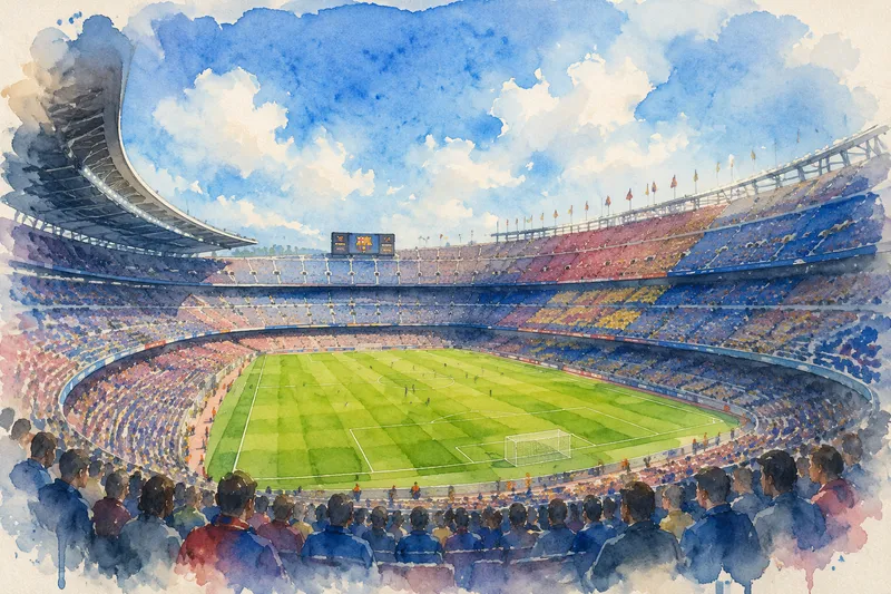 Camp Noun jalkapallostadion ja nurmikenttä Camp Noun jalkapallostadion ja nurmikenttä