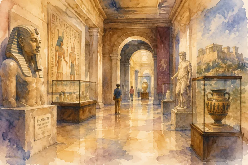 Museon näyttelytila jossa on historiallisia esineitä Museon näyttelytila jossa on historiallisia esineitä