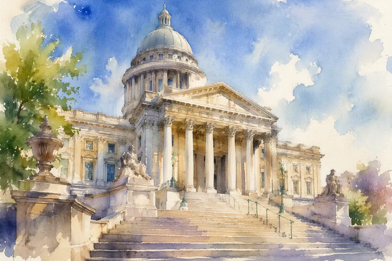 Katalonian kansallistaiteen museon vaikuttava rakennus Montjuïc-vuorella