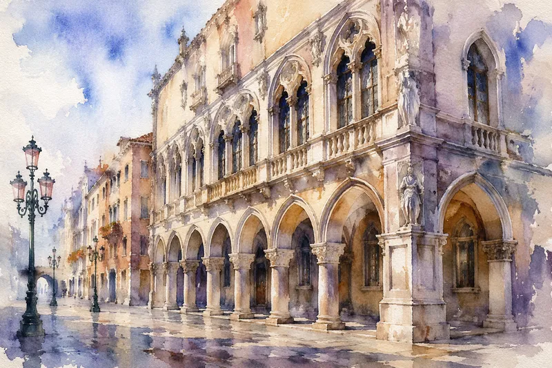 Historiallinen museorakennus Barcelonassa